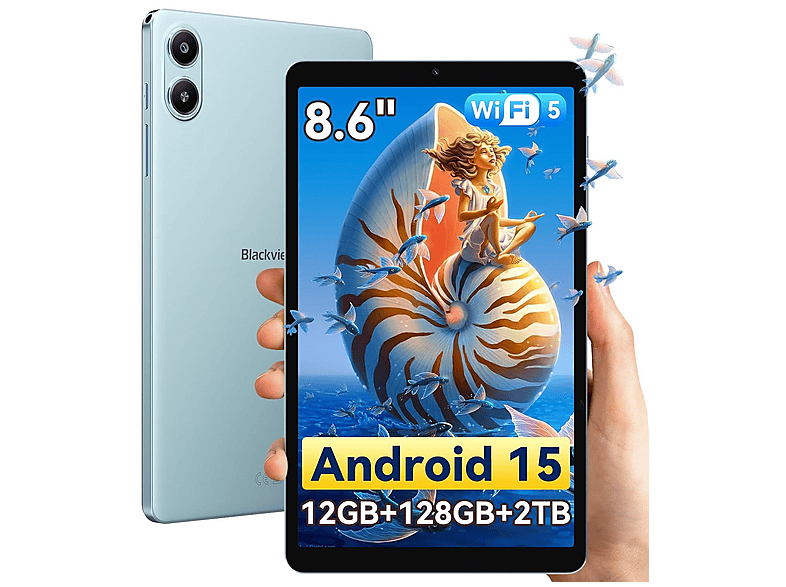 BLACKVIEW LINK 2, Tablet, 128 GB, 8,68 Zoll, Blau