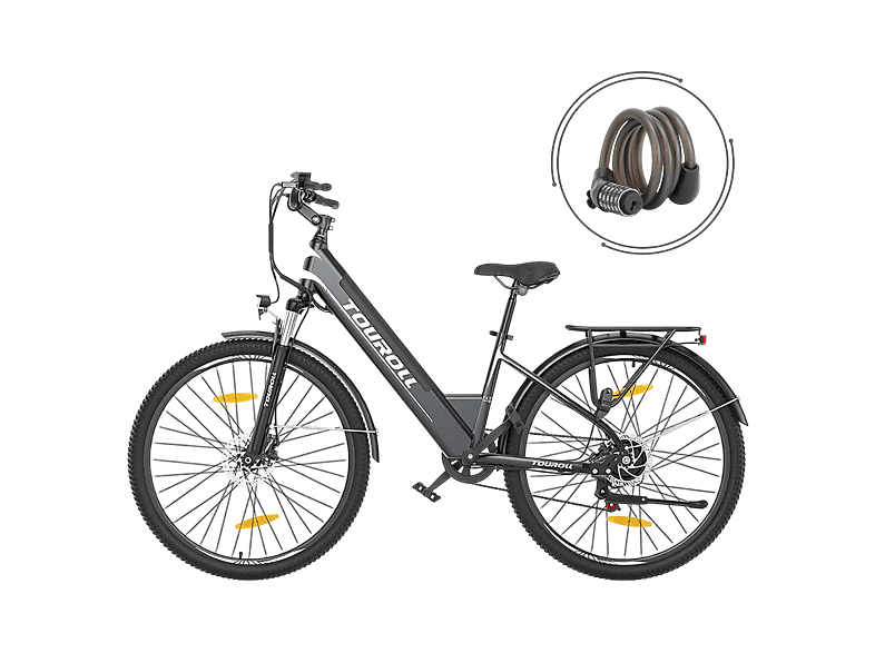 TOUROLL J1 ST Trekkingrad (Laufradgröße: 27,5 Zoll, Unisex-Rad, Schwarz)