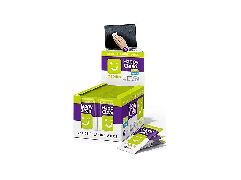 HAPPY CLEAN Premium 100 x Medium Reinigingsdoekjes | MediaMarkt