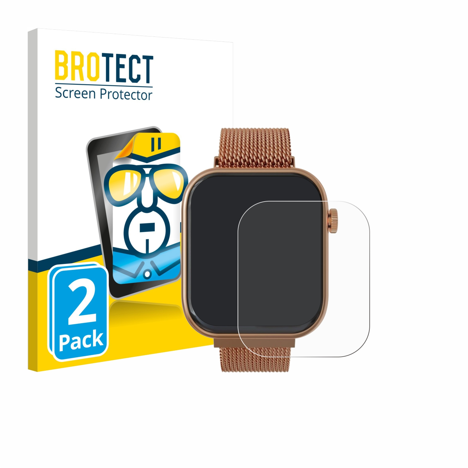 brotect Pellicola Vetro Opaca per Techmade M-GLAM011 1.75 Protezione Schermo [Anti-Riflesso, Durezza 9H