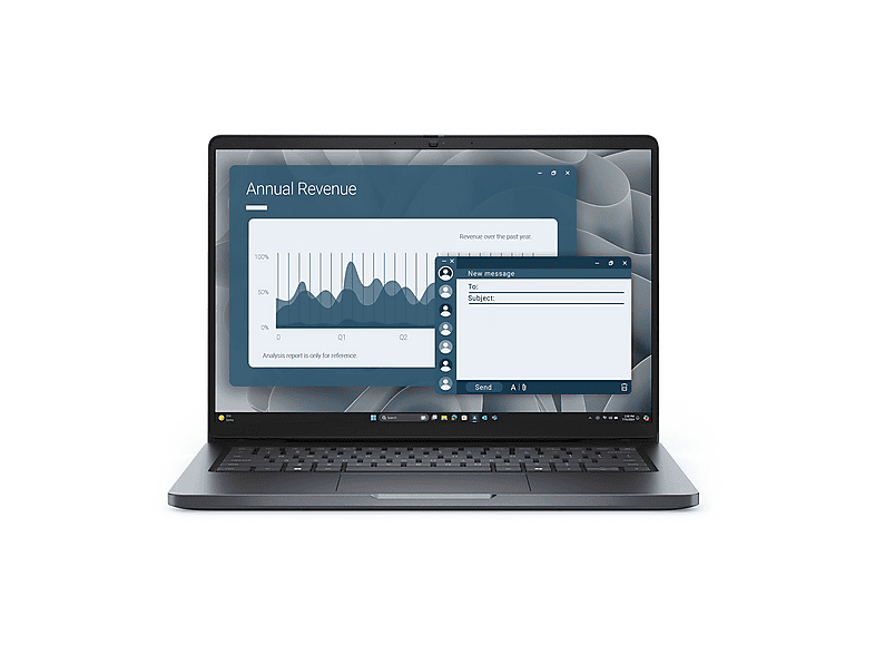 DELL Pro 14, Office 2024 Pro, Notebook, mit 14 Zoll Display, AMD Ryzen™ 5, 32 GB RAM, 1 TB SSD, AMD Radeon™ 740M, Magnetite, Windows 11 Pro