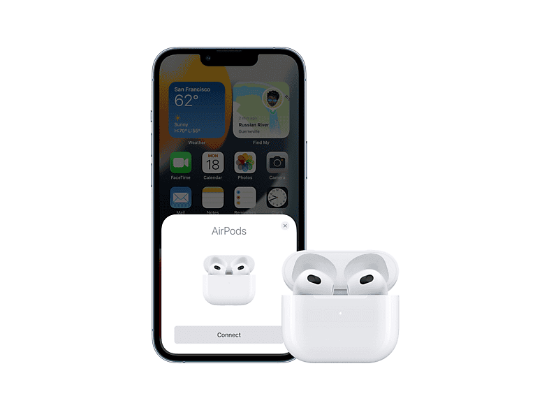 APPLE AIRPODS 3. GENERATION (LIGHTNING) MPNY3ZM/A, In-ear Kopfhrer  Bluetooth Wei | MediaMarkt