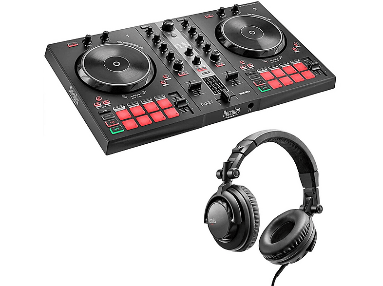 HERCULES 300 MK2 + DJ45 DJ-controller + hoofdtelefoon Zwart | MediaMarkt
