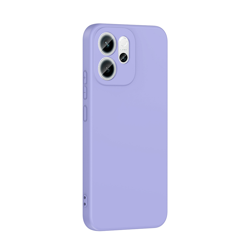 GPACK Oppo Reno 14F Uyumlu Lansman Silikon İçi Kadife Telefon Kılıfı Lila