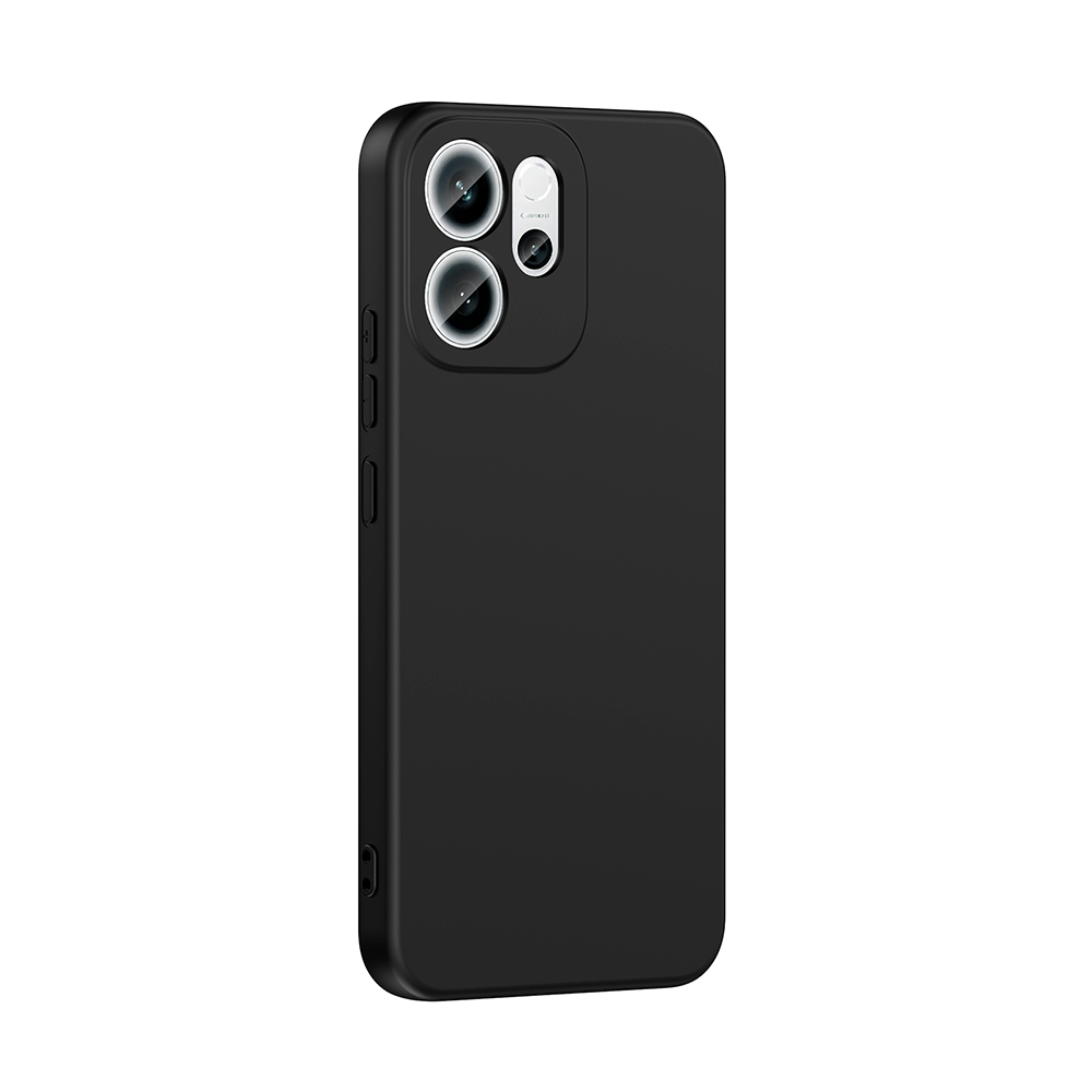 GPACK Oppo Reno 14F Uyumlu Lansman Silikon İçi Kadife Telefon Kılıfı Siyah