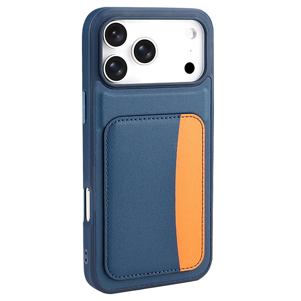 GPACK iPhone 17 Pro Uyumlu Kartlıklı X-Kart Silikon Telefon Kılıfı Lacivert