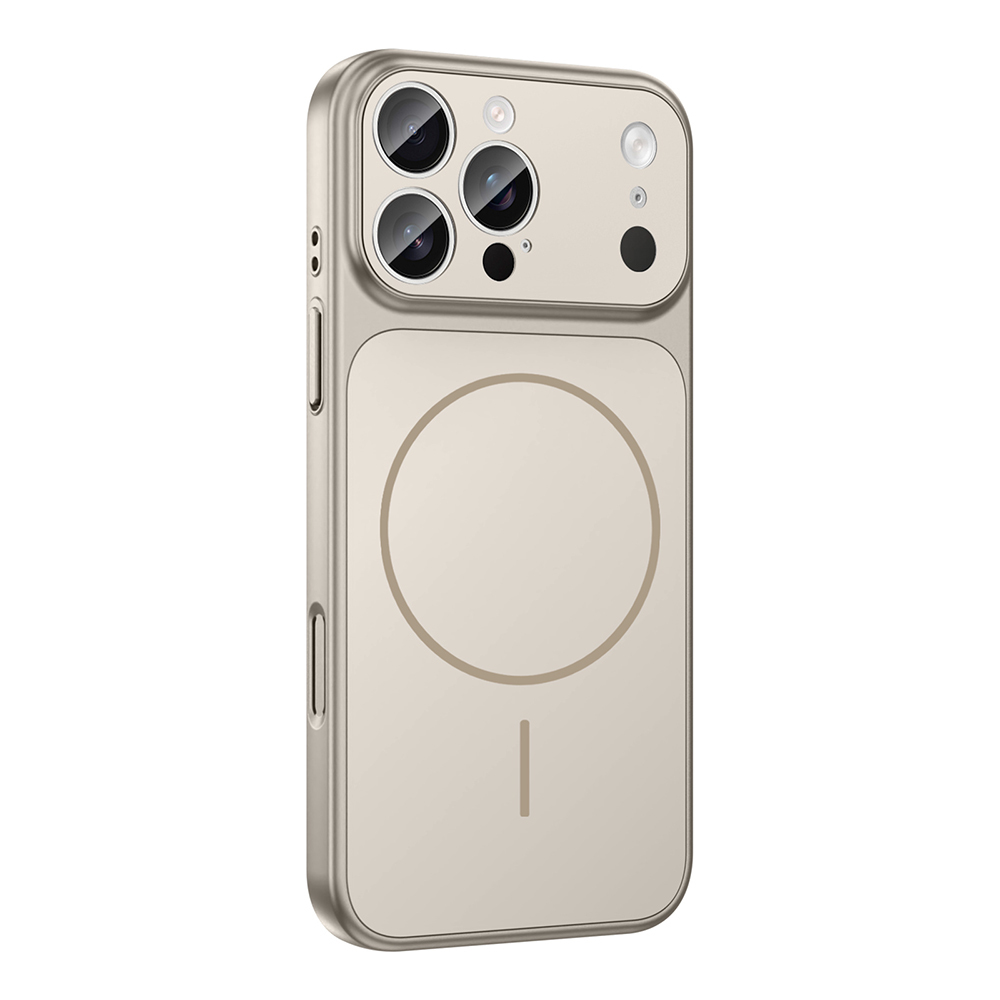 GPACK iPhone 14 Pro Uyumlu Formen M-Safe Şarj Özellikli Kamera Korumalı Telefon Kılıfı Gri