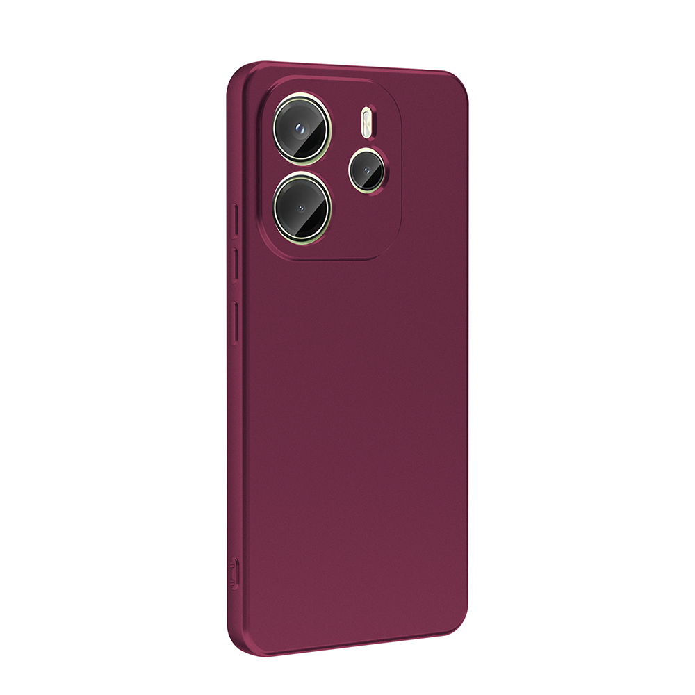 GPACK Xiaomi Redmi Note 14 Uyumlu Premier Silikon Telefon Kılıfı Mürdüm