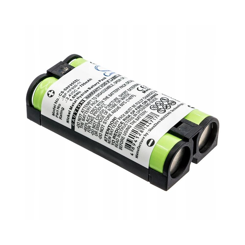 Zestaw baterii z zielonymi i czarnymi elementami, szczegółami produktu i ostrzeżeniami wydrukowanymi na białej etykiecie.