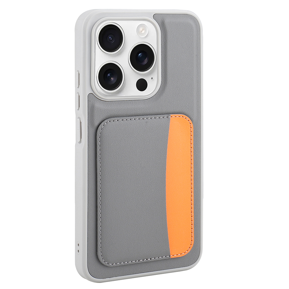 GPACK Xiaomi Redmi 15C Uyumlu Kartlıklı X-Kart Silikon Telefon Kılıfı Gri