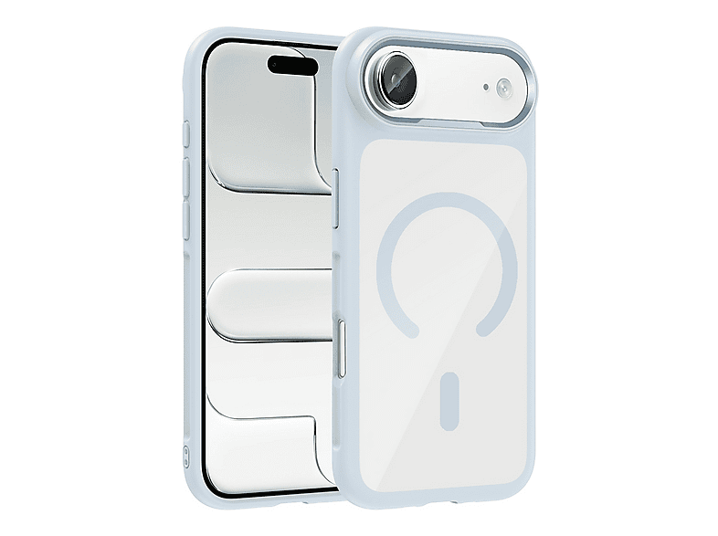 LOPARD iPhone 17 Air Uyumlu Mgsafe Şarj Özellikli Metal Kamera Çerçeveli Tiko Kapak Telefon Kılıfı Çok Renkli