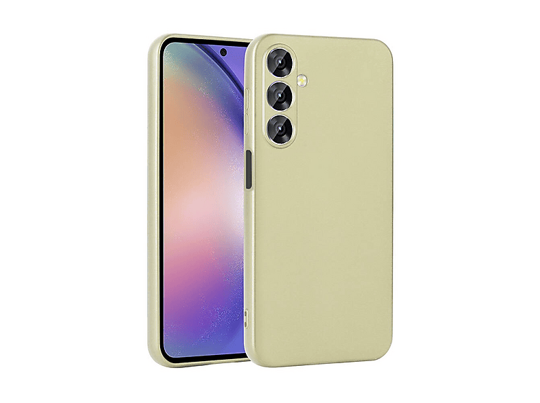 GPACK Samsung Galaxy A16 Uyumlu Premier Silikon Telefon Kılıfı Gold