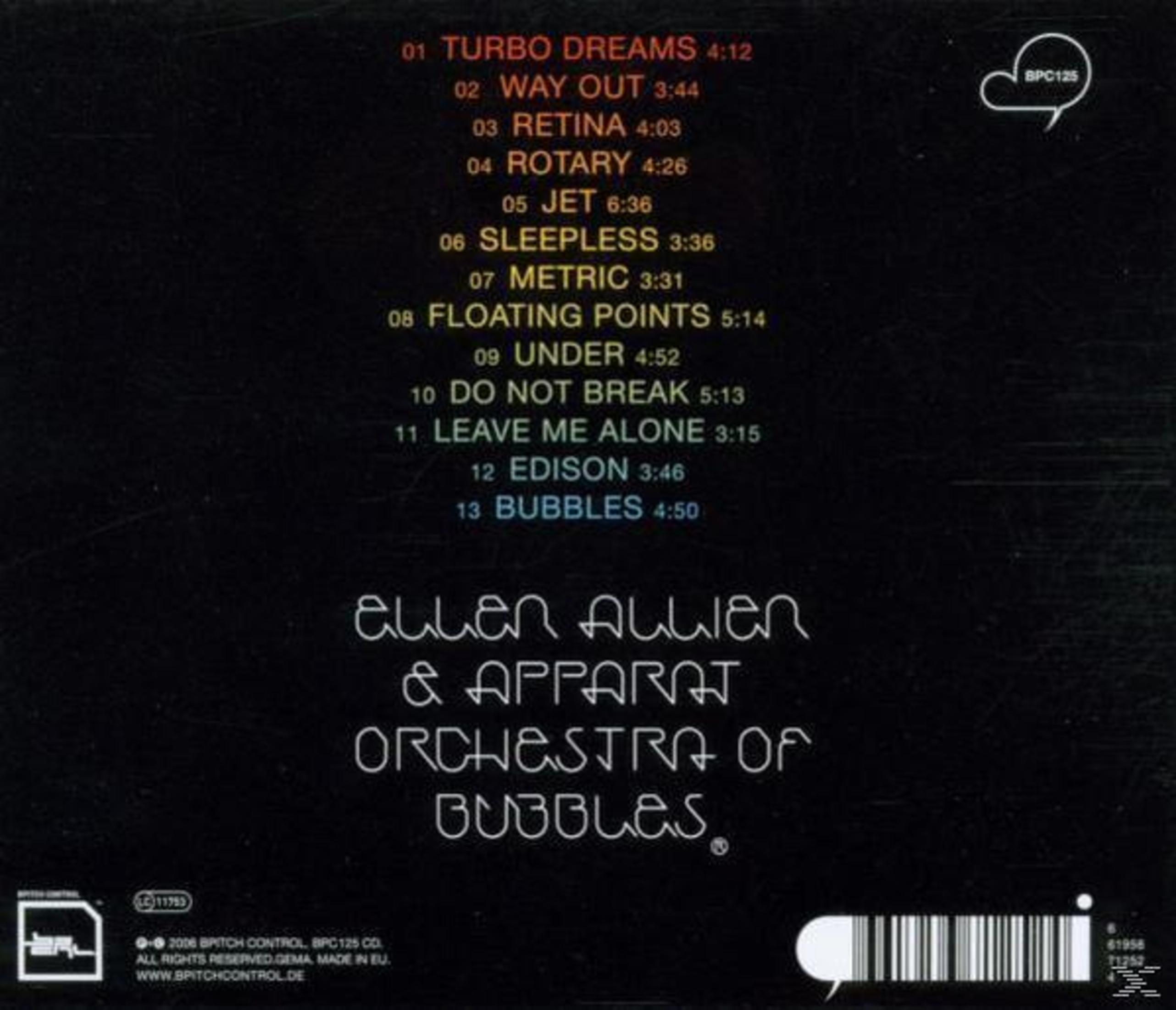 Albumcover mit Titelliste. Künstlername und Albumtitel in weißer Schrift auf schwarzem Grund. Enthält ein Logo.