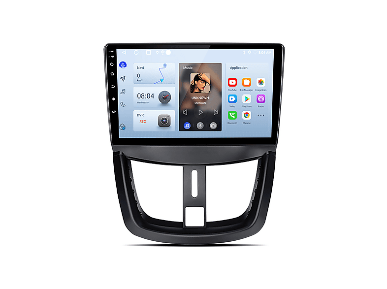 Autoradio 2 Din Peugeot Podofo Android Autoradio GPS Pour Peugeot 207 2006-2015, 9 Écran Peugeot 207 Cc