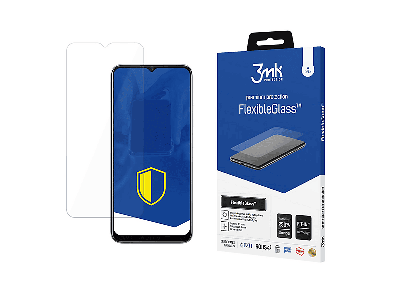 hxeyraal (3 Pack) progettato per Realme 7 pellicola protettiva dello schermo in vetro temperato, 0,33 mm, antigraffio, senza bolle per Realme 7 pellicola protettiva dello schermo HD