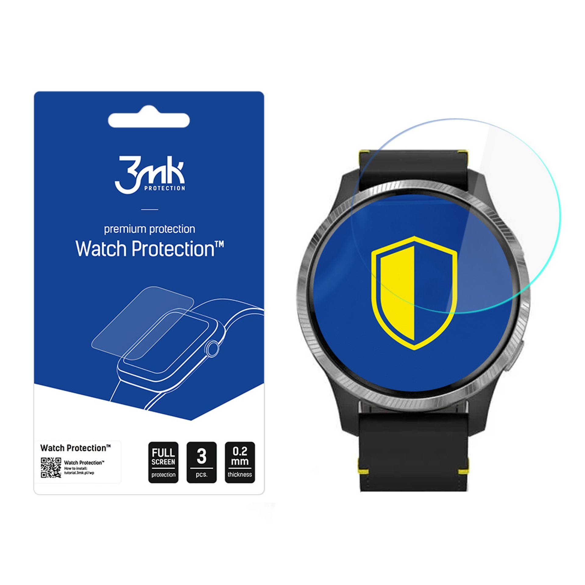 2x Pellicola Protettiva per GRV Smartwatch Protezione Schermo Antiriflesso dipos