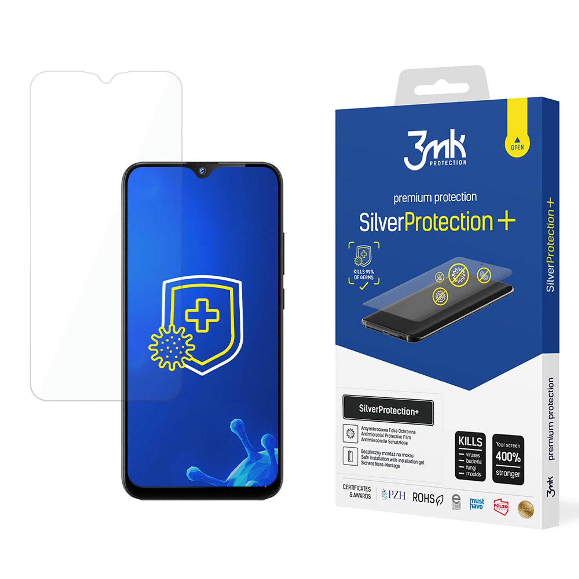 3x Anti-Riflesso Vetro Pellicola Protezione per Gigaset GX6 Pro