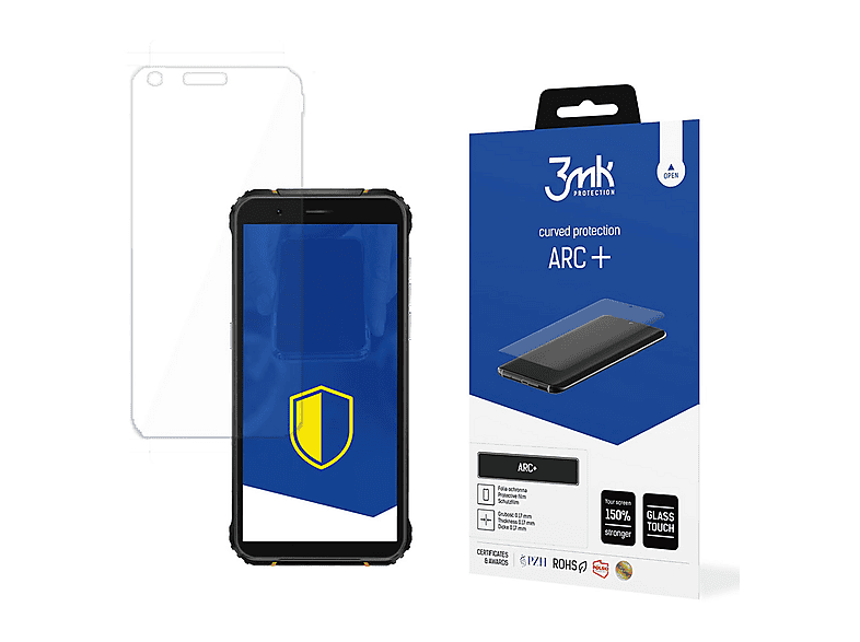 HGJTF per Blackview N6000 Cover + Vetro Temperato Pellicola (4.3), Ultrasottile Silicone Morbido Antiurto Trasparente Protettiva Custodia per Blackview N6000 - Disperazione