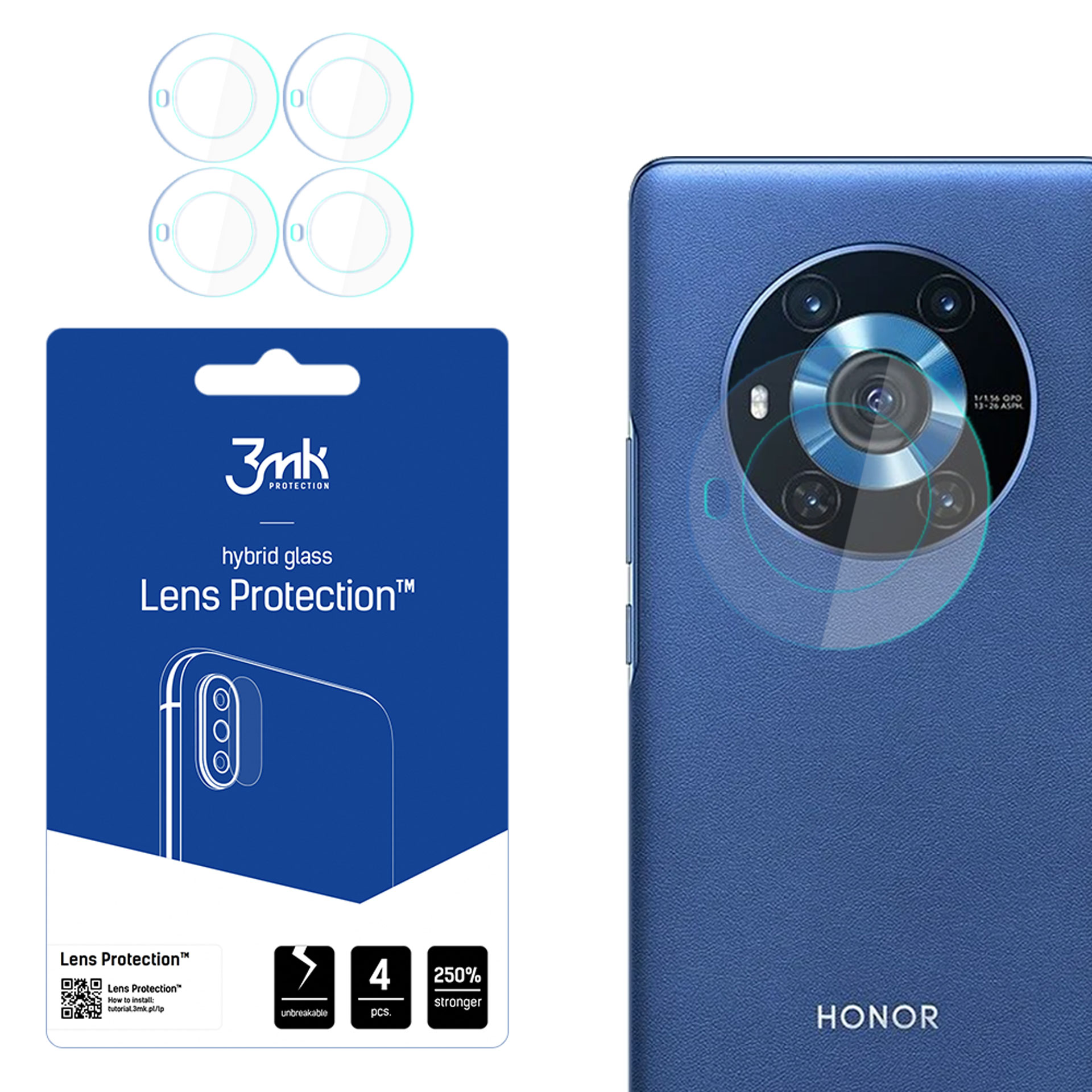 RKINC 3 Pellicole In Vetro Temperato Per Huawei Mate 20 Lite E Honor Play - Durezza 9H, 0,33mm, Anti Graffio - 4