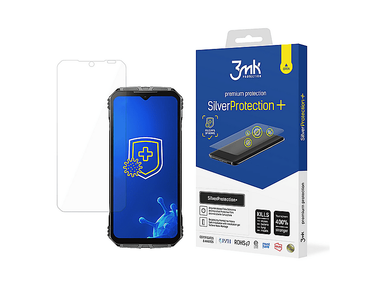 Cover per Doogee S118 Pro (6.58) Nero Custodia + 1 Pezzi