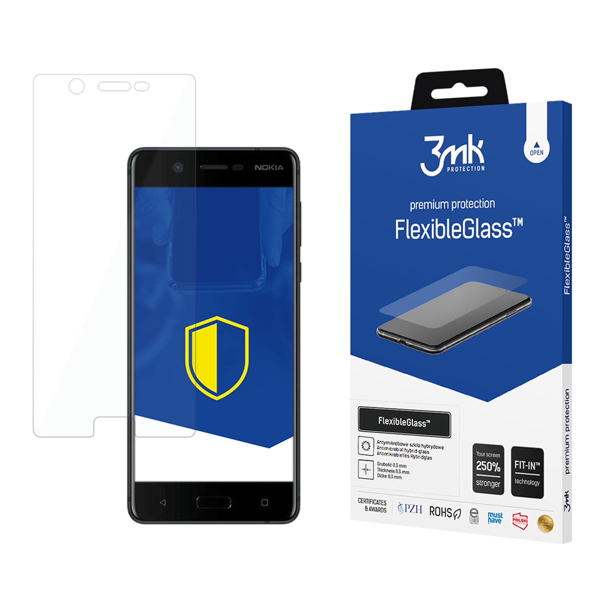 SCL Nokia 3.4 Vetro Temperato Nokia 5.4 Pellicola per Nokia 3.4 / Nokia 5.4 (3-Pezzi), 9H Durezza, 3D Bordo Curvo, Anti-graffio, Anti-Impronta