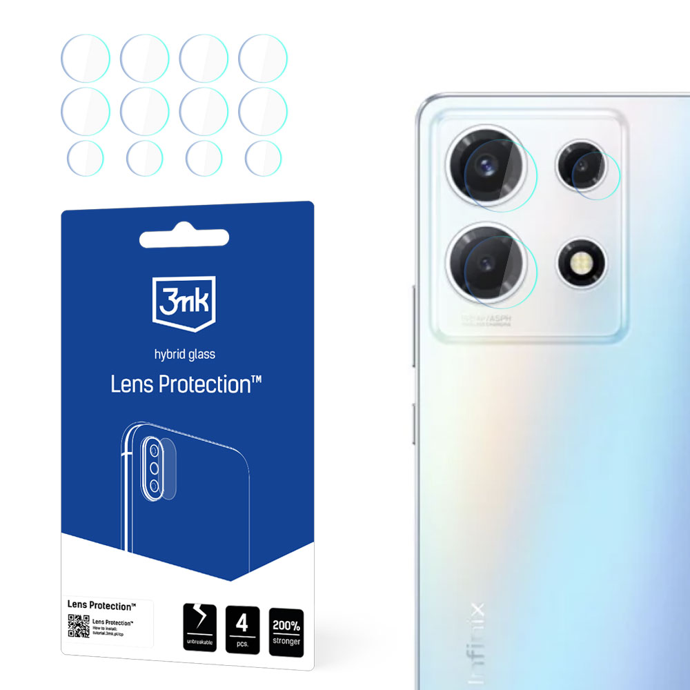 VETRO TEMPERATO 3MK Protettiva per Lente per Infinix Note 30 Vip ...