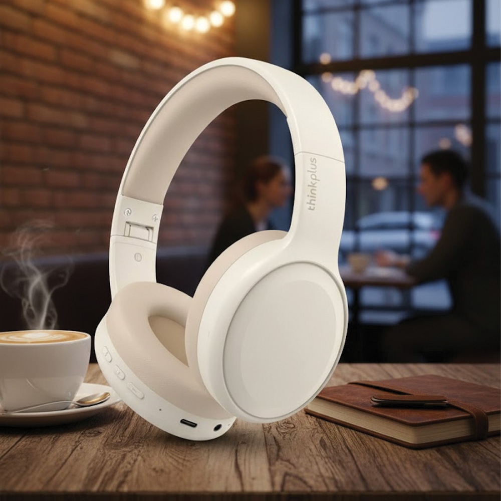 TORIMA Thinkplus Th30 Kablosuz Bluetooth Kulak Üstü Kulaklık Beyaz