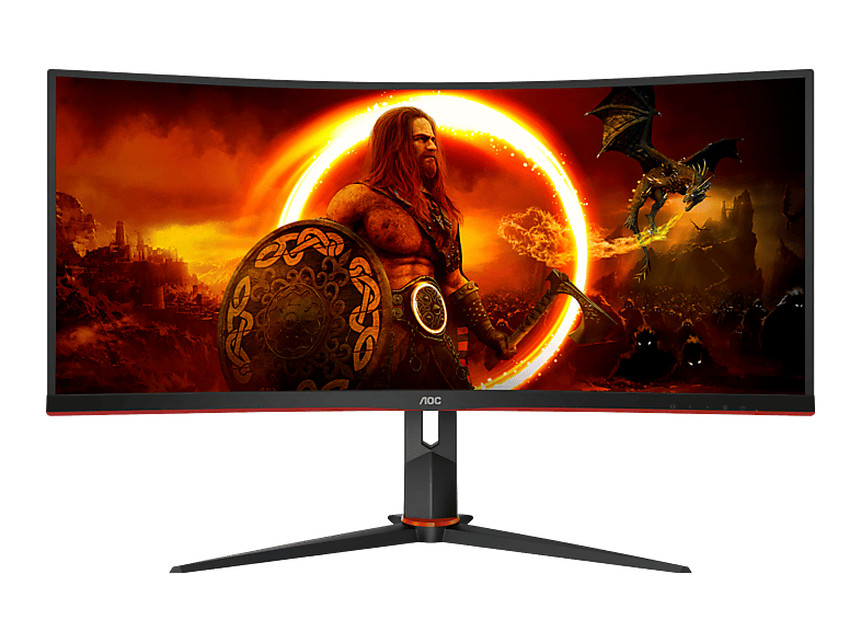 AOC CU34G2XP 86,36CM 34ZOLL 3440X1440 1MS 34 Zoll WQHD Gaming Monitor (1 ms Reaktionszeit , 180 Hz , 60 Hz nativ)