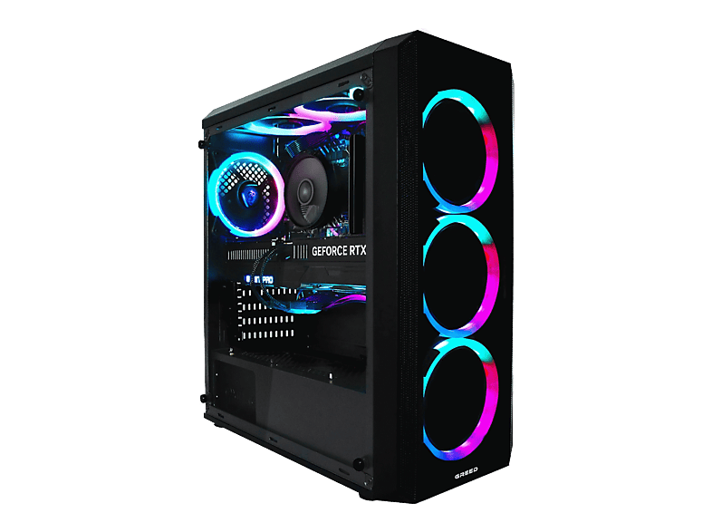 GREED MK2 Intel - Mittelklasse - Gaming Pc, Gaming PC mit Intel® Core™ i7 12700F Prozessor, 32 GB RAM, 1000 GB SSD, NVIDIA GeForce RTX™ 5060, Windows 11 Pro