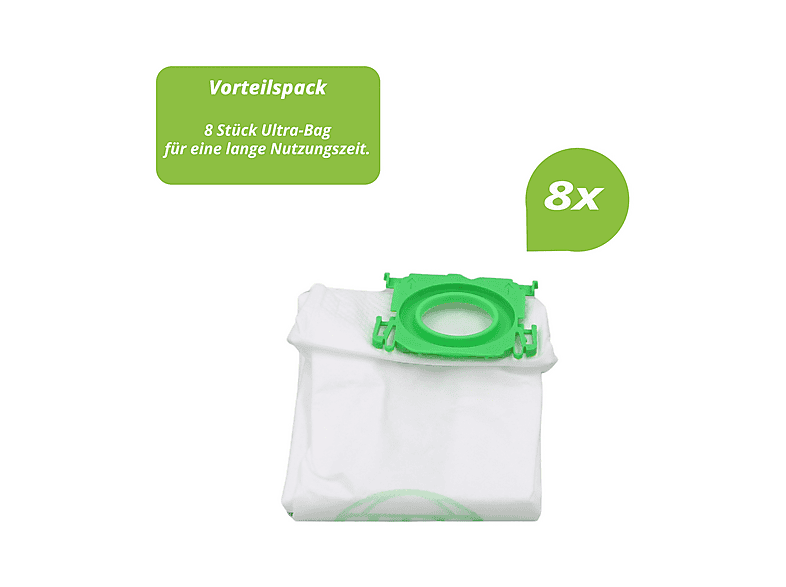 12 Staubsaugerbeutel Für Tennant 9009784 – Mehrlagiges Papier, Mit Gummiring, Für Staubsauger-Modelle (Ersatz, Nicht Original)
