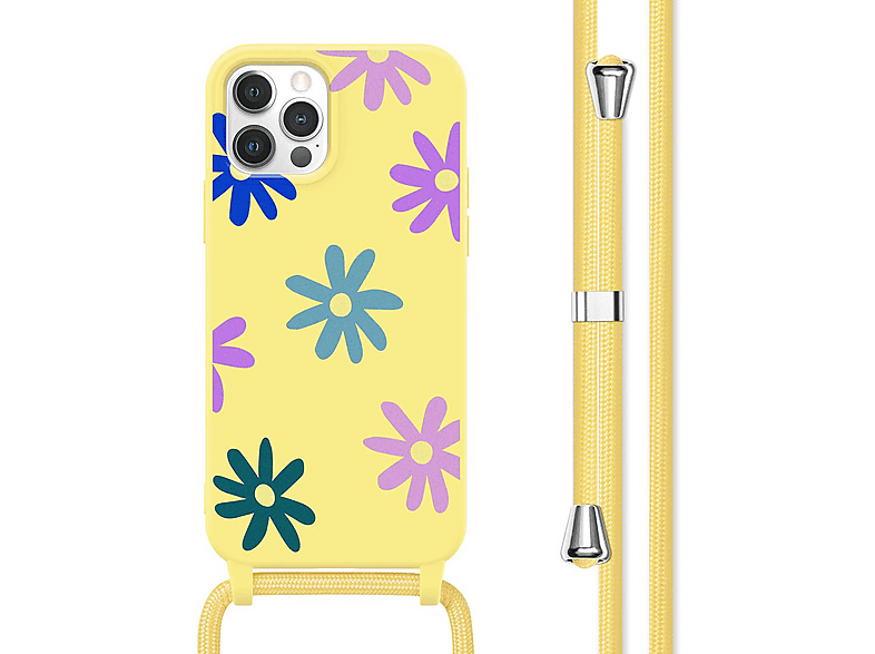 Custodia Con Cordoncino Per IPhone 12 Pro (6,1 Pollici) - Tracolla Regolabile 1,5m - Protezione TPU - Verde - 4