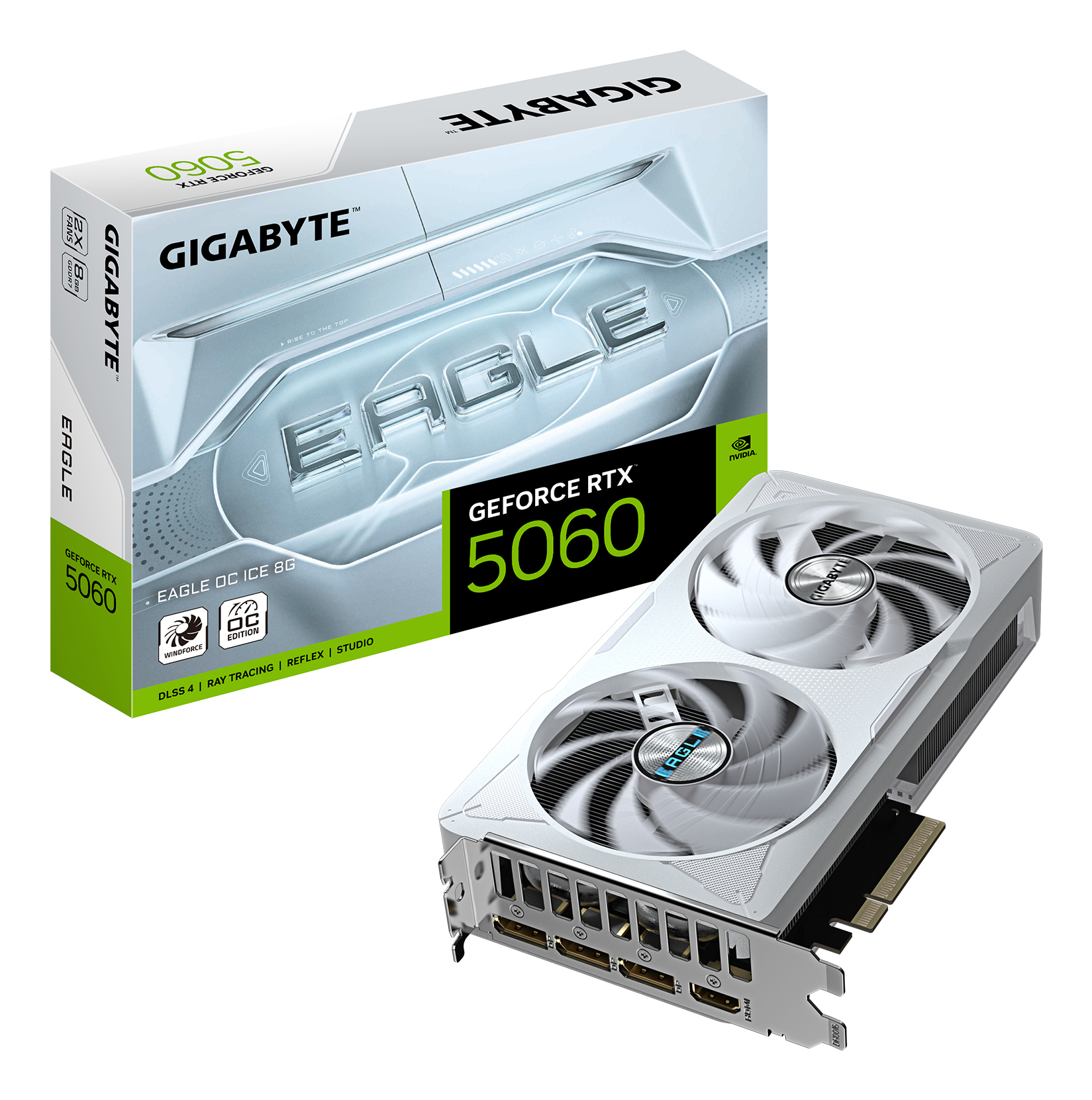 GIGABYTE GV-N5060EAGLEOC ICE-8GD GeForce RTX™ 5060 8 GB Grafik Kart