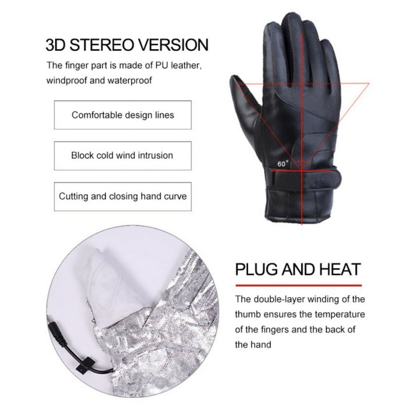 CRRYNUO Elektrisch beheizbare Handschuhe Heizhandschuhe, Schwarz |  MediaMarkt