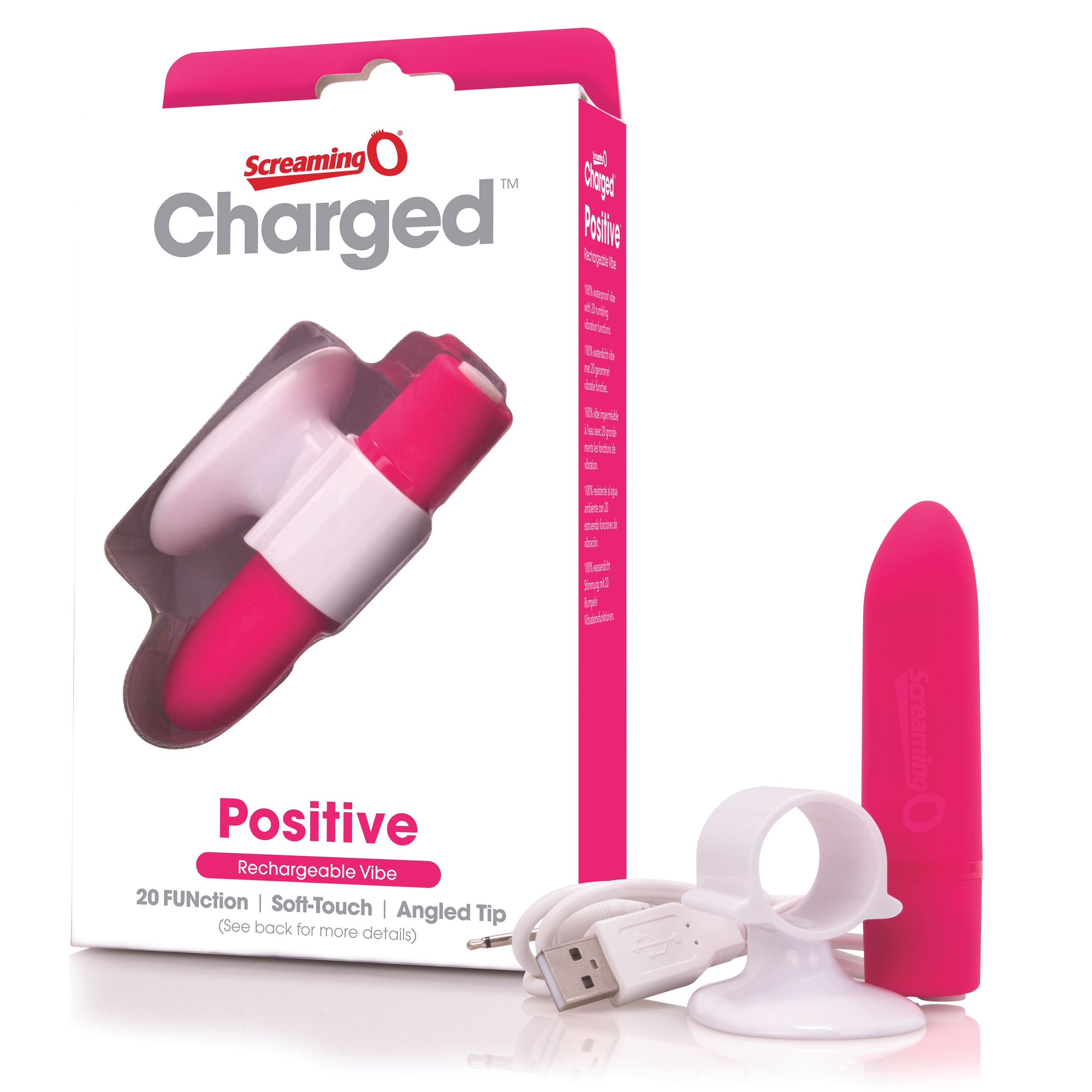 THE SCREAMING O Charged Positive Vibe Vibrator Strawberry pink Klassische  Vibratoren | SATURN