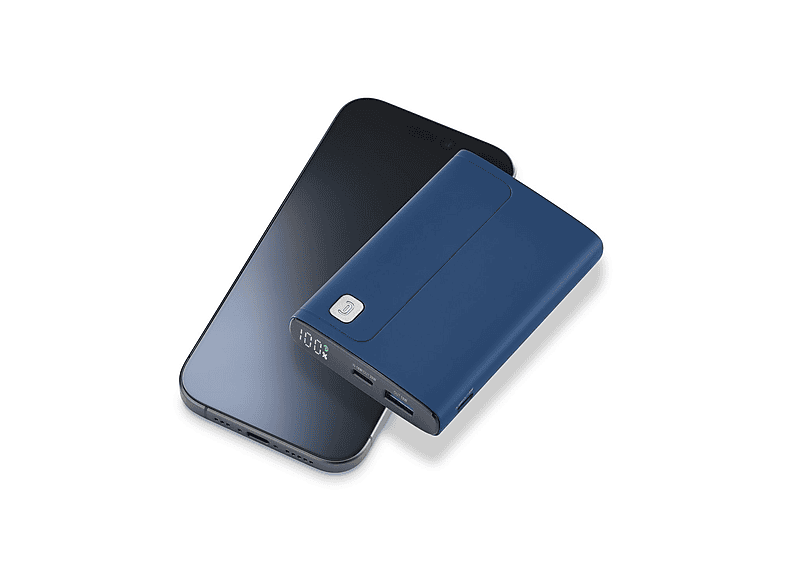 CELLULARLINE PBDISPL01PD10000B, 10000 mAh, Lithium-Ion (Li-Ion), Power Delivery, Blau Powerbank 10000 mAh Blau