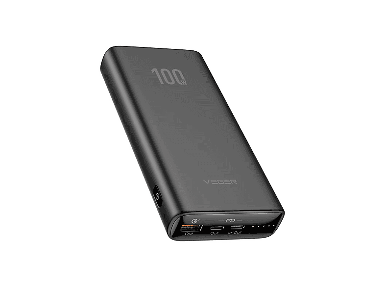 VEGER T100 Powerbank 20000 mAh Schwarz