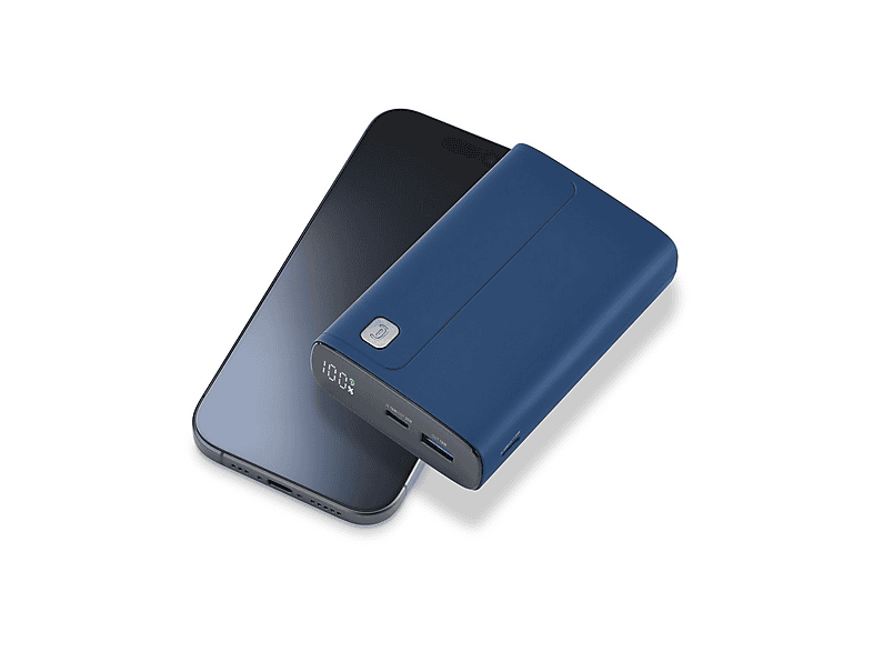 CELLULARLINE PBDISPL01PD20000B, 20000 mAh, Lithium-Ion (Li-Ion), Power Delivery, Blau Powerbank 20000 mAh Blau