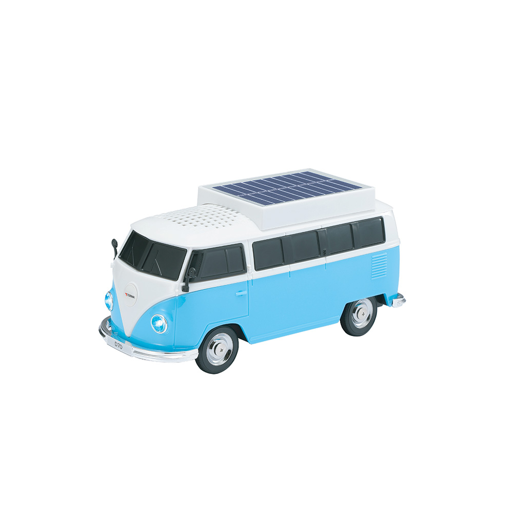 TORIMA D70  Vosvos Tasarımlı Solar Şarjlı  5W Güçlü Ses Bluetooth Hoparlör Mavi