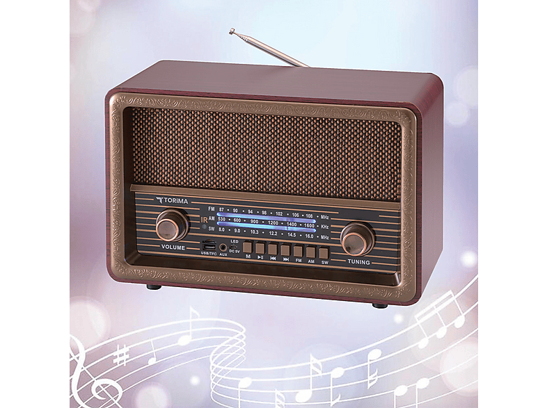 TORIMA D56 Nostaljik Uzaktan Kumandalı – Radyo, USB/TF, TWS