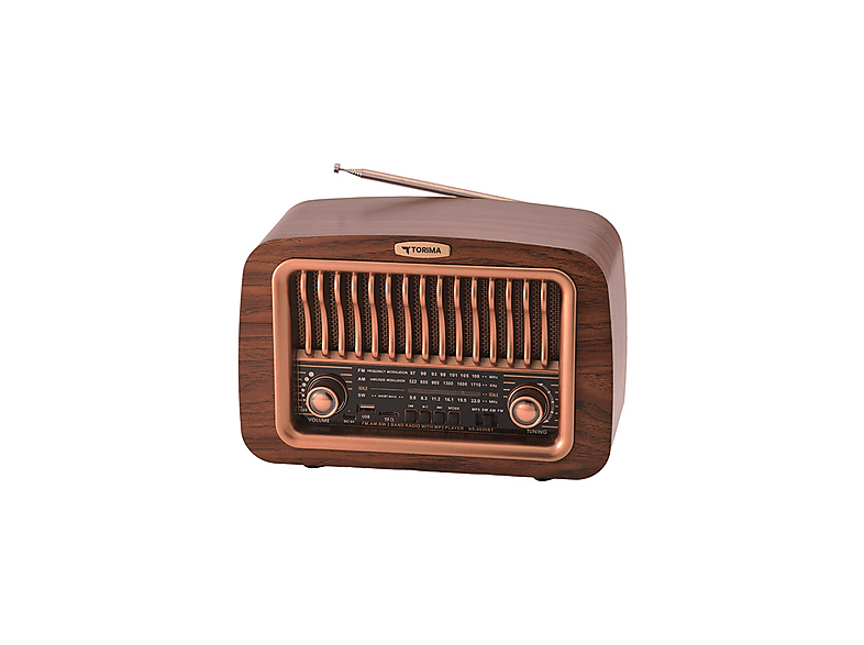 TORIMA D-59 Ahşap Nostalji Radyo Kablosuz Bluetooth Hoparlör Ahşap