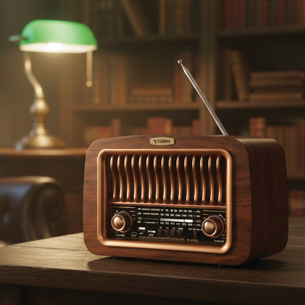 TORIMA D-59 Ahşap Nostalji Radyo Kablosuz Bluetooth Hoparlör Ahşap