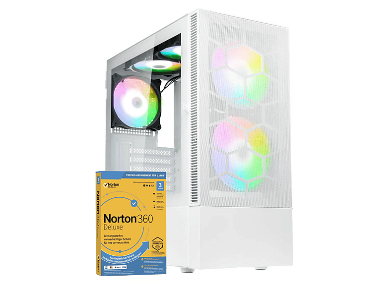 CYBERNERDS | P6 | Pro Gaming |, Gaming PC mit AMD Ryzen™ 5 5600 Prozessor, 64 GB RAM, 2000 GB SSD, NVIDIA GeForce RTX™ 5060 Ti, Windows 11