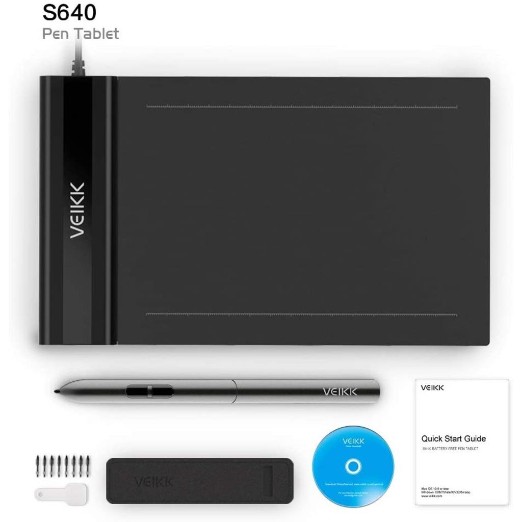 VEIKK S640 Ve A30 8192l Pilsiz Grafik Tablet Kalemi