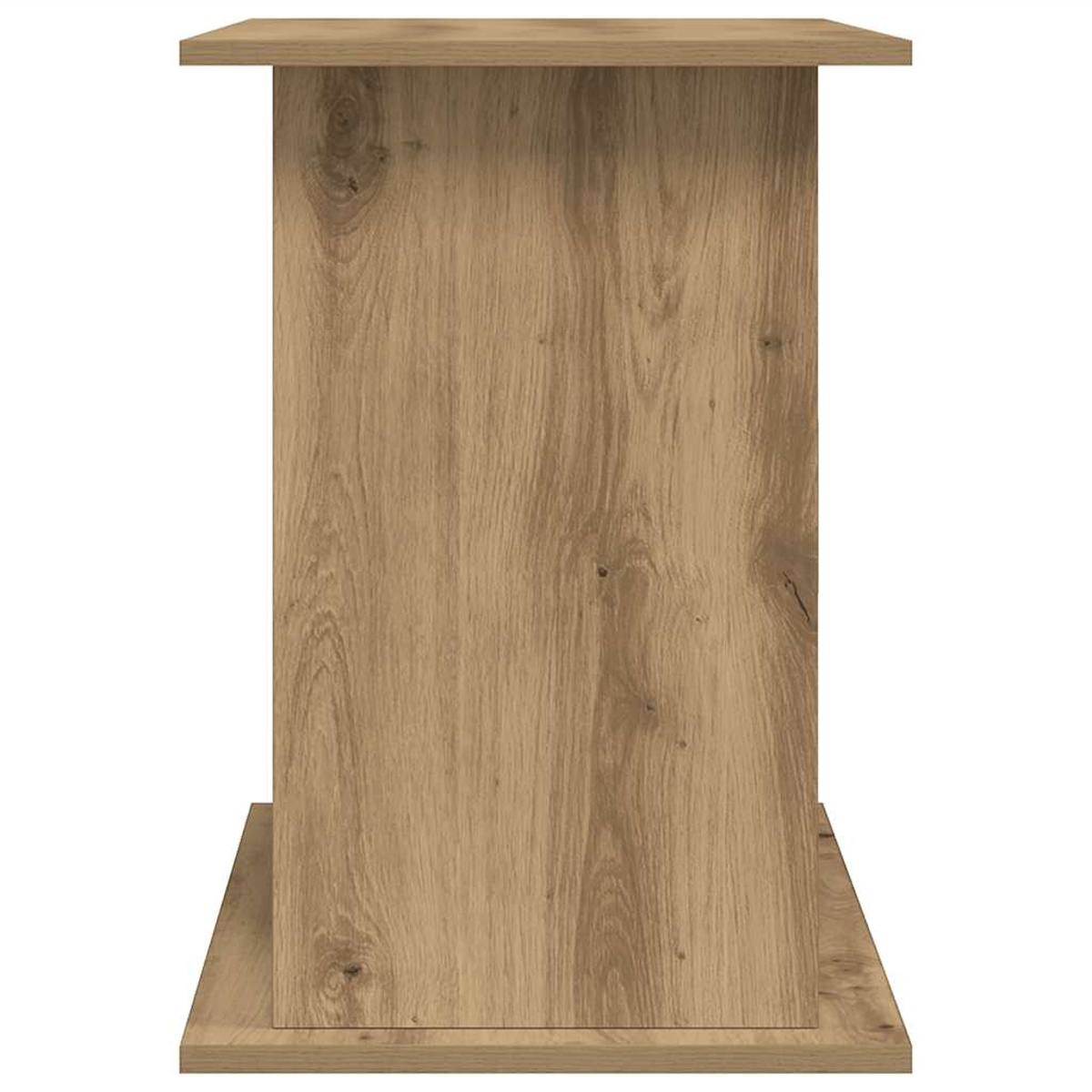 Ein Holzschrank mit Tischplatte. Der Schrank ist hellbraun und hat eine rechteckige Form mit sichtbarer Holzmaserung.