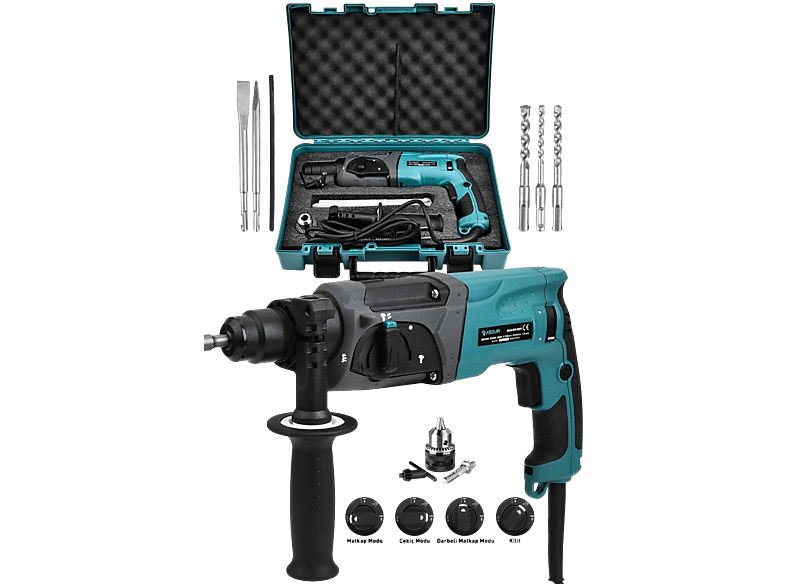 ASSUR Assur 850W Darbeli Metal Şanzıman Kırıcı Delici Hilti Matkap