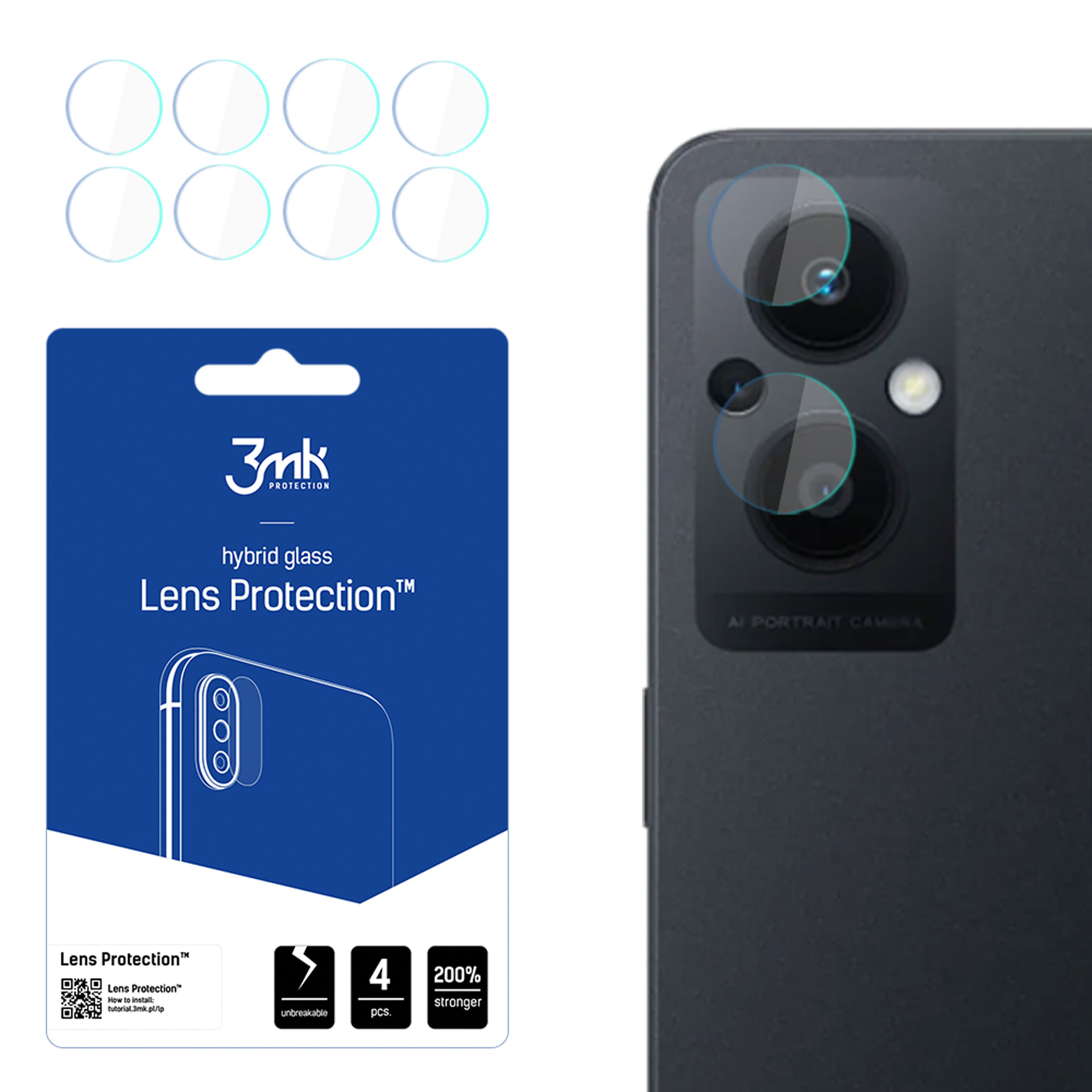 Vetro Temperato Per OPPO Reno 7 4G E 5G (2 Pezzi) – Pellicola Protettiva Con Durezza 9H, Trasparente E Anti Graffio, Compatibile Con Cover