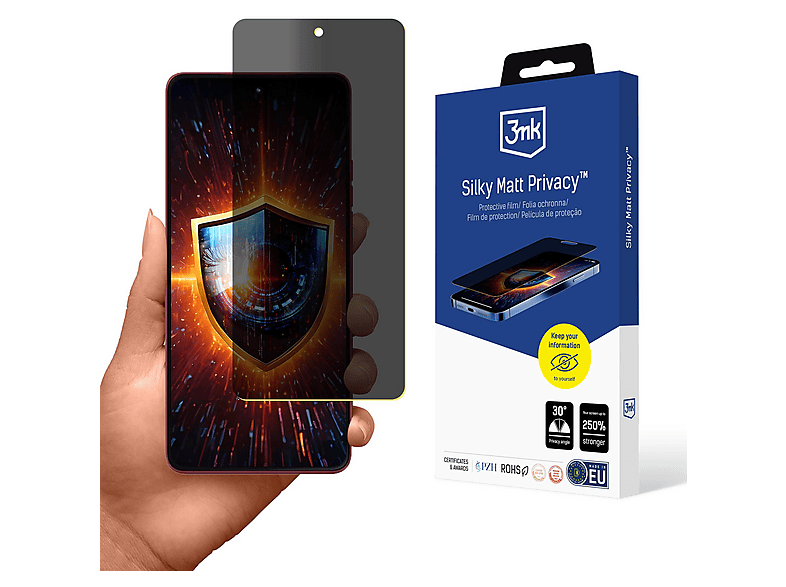 Custodia A Patta + Pellicola Per Huawei P30 Lite E P30 Lite New | Moex | Protezione 360° In Similpelle Grigio Scuro