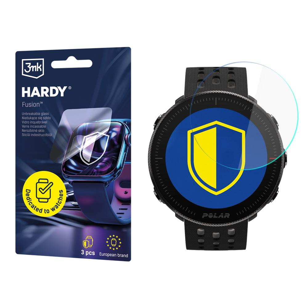 Smartwatch z ochraniaczem ekranu obok opakowania ochraniacza.