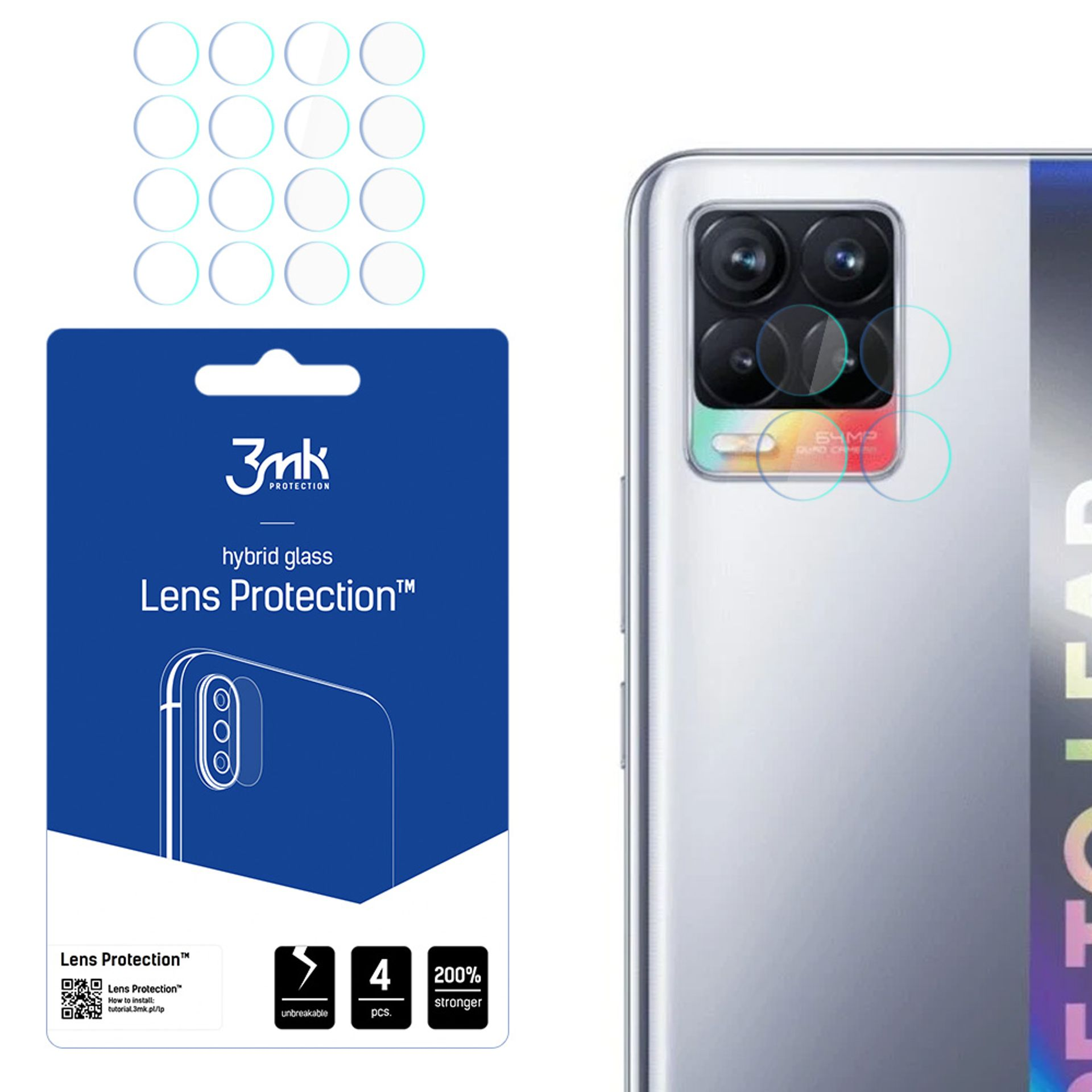 Per Realme 8 PRO Protezione Schermo IN Vetro Temperato Trasparente Difficile (9H