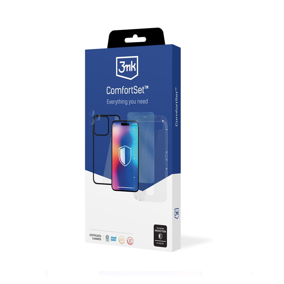 PanzerGlass Kit 3 in 1 iPhone: Cover TPU, Vetro e Protezione Fotocamera